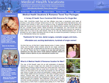 Tablet Screenshot of medical-vacations.com